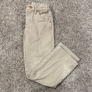 Boy khaki Wrangler jeans
